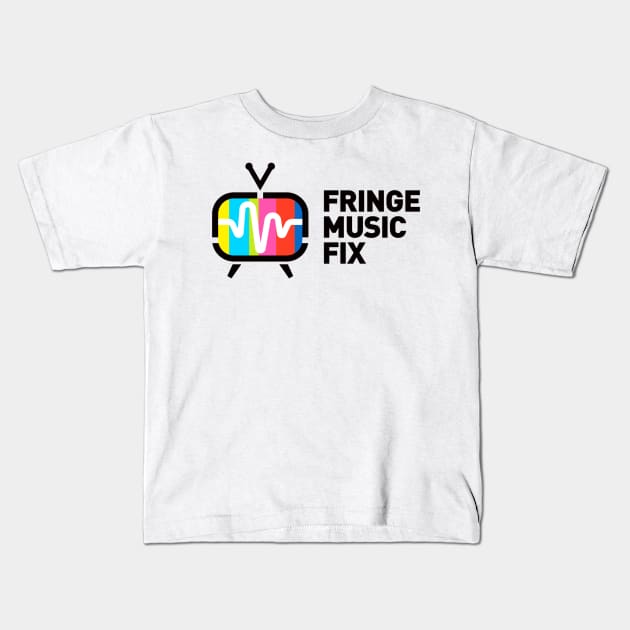 FRINGE MUSIC FIX Retro Logo Kids T-Shirt by Sudburied